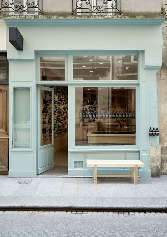Pale shop front