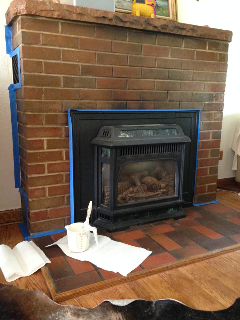 Brick Fireplace