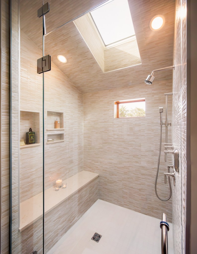 walk in steam shower