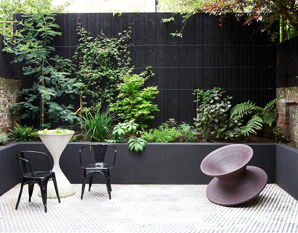 black patio