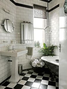 10 Gorgeous Black and White Bathrooms for a Vintage Look – The Colorado ...