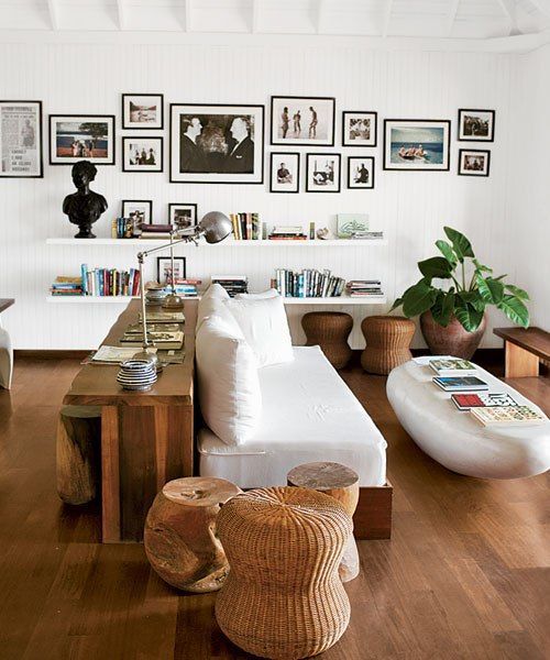 Ecleictic gallery wall