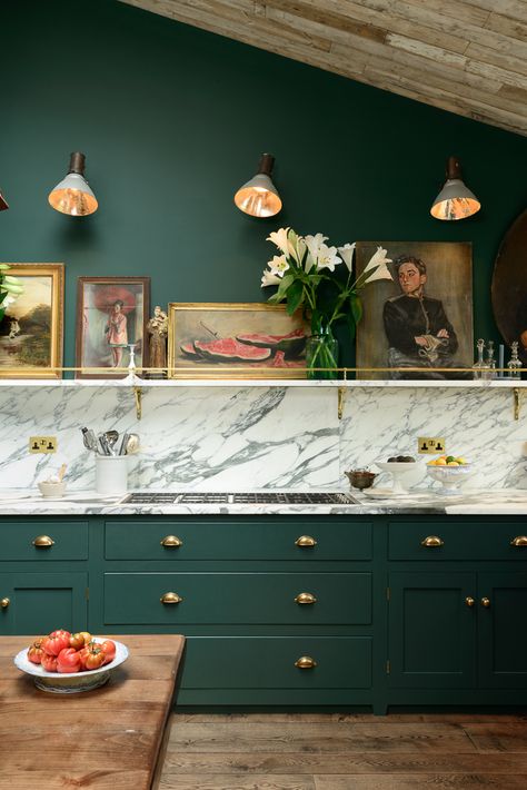 Green kitchen cabinets denver