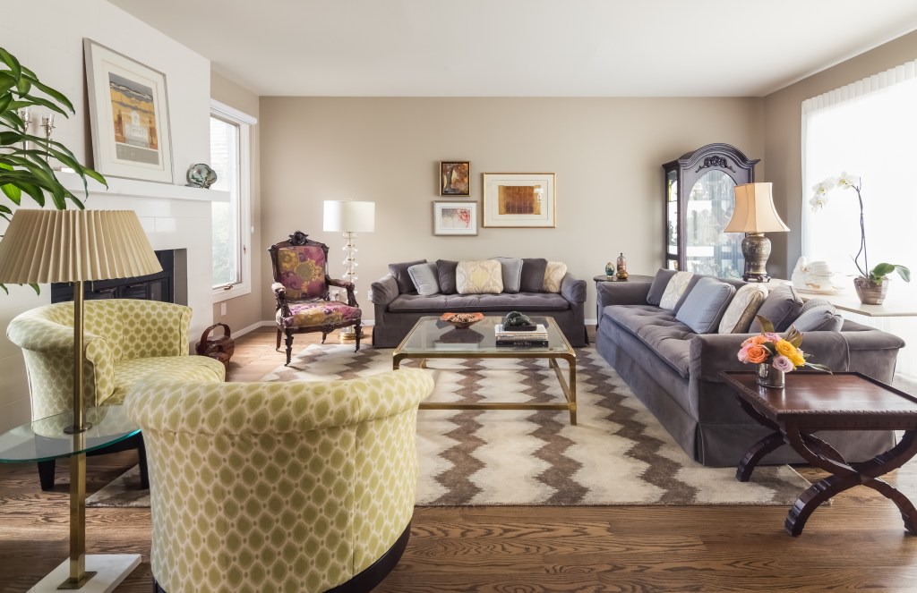 eclectic living room denver