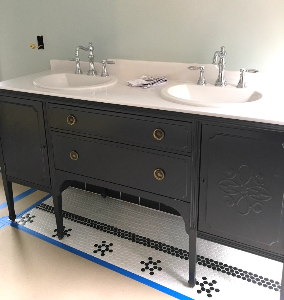 vintage bathroom vanity