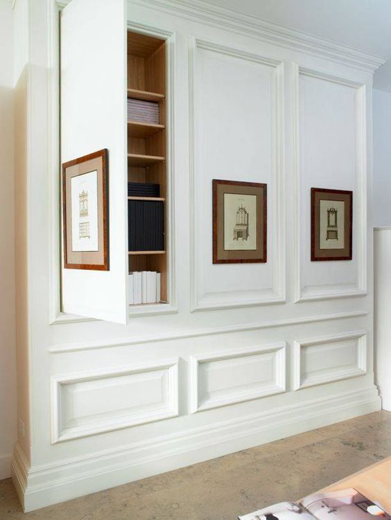 hidden hall storage closet