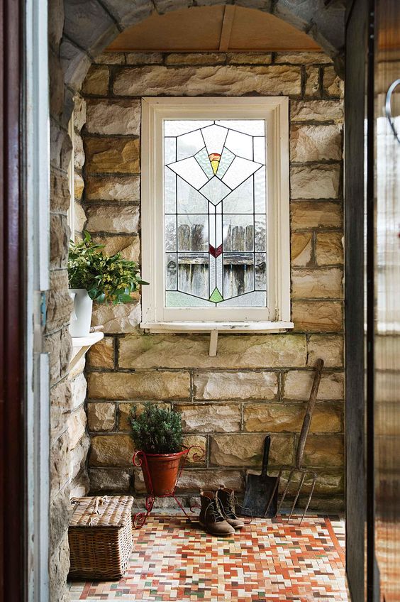 stained glass porch