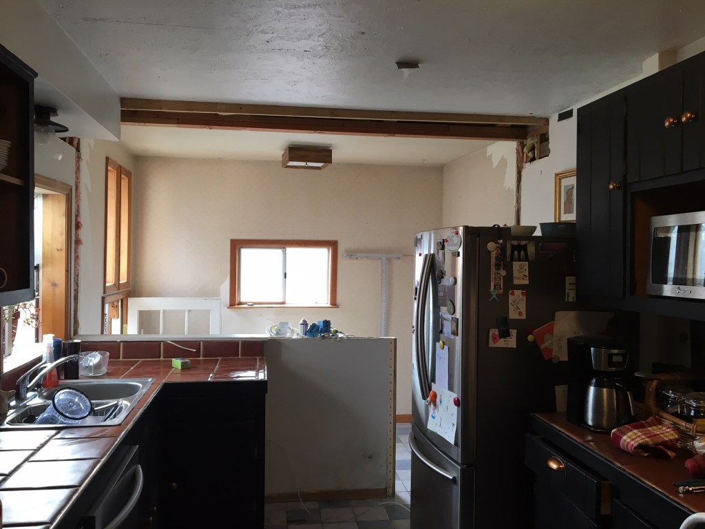 wall knocked down kitchen