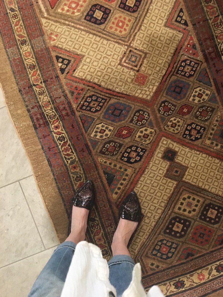 antique serab rug