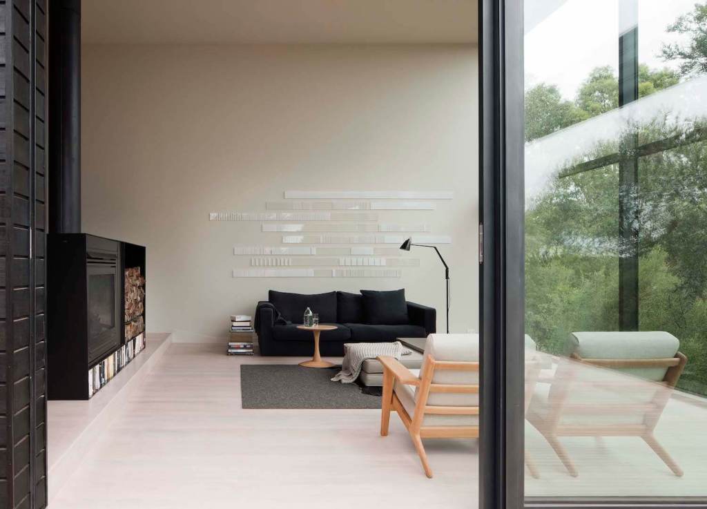 minimal mountain cabin