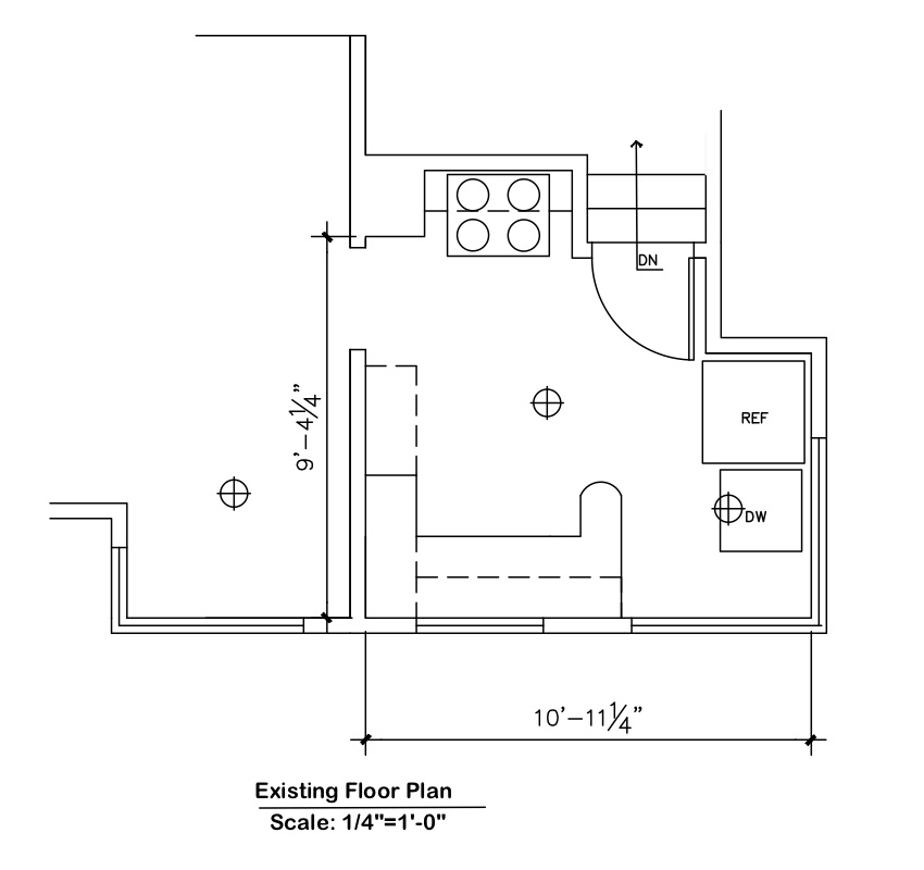 Existing floor plan