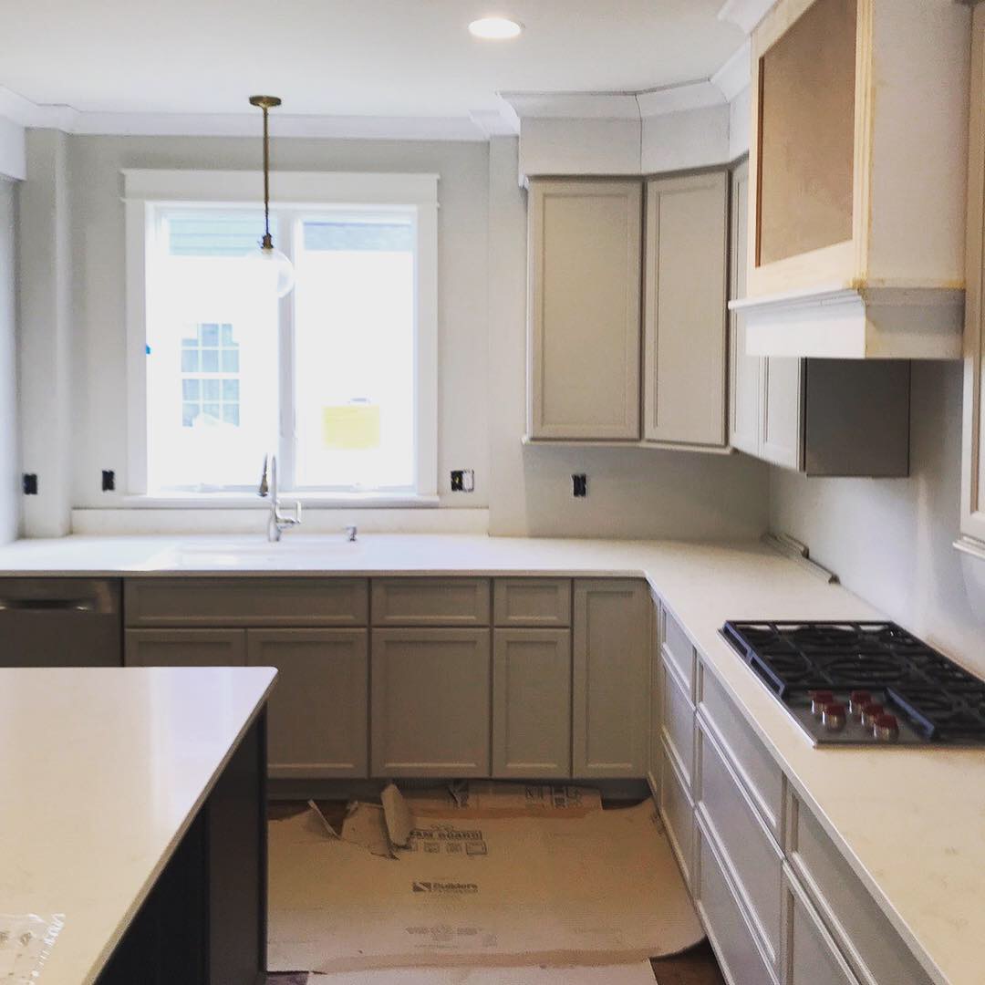 gray kitchen site visit