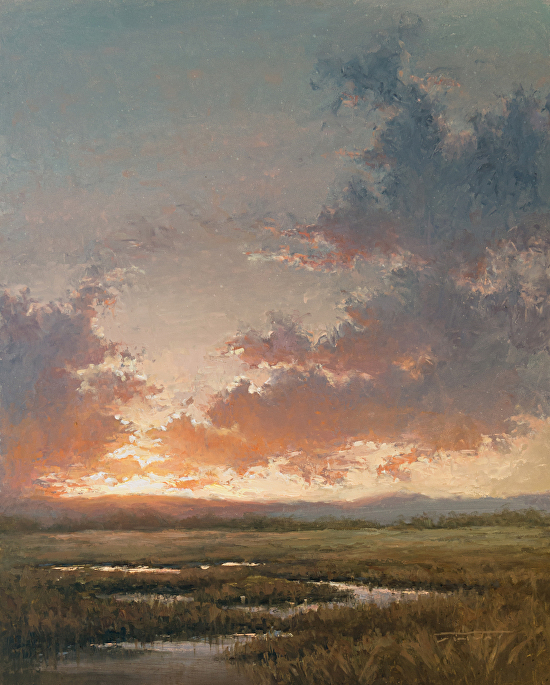 painting of a sunset