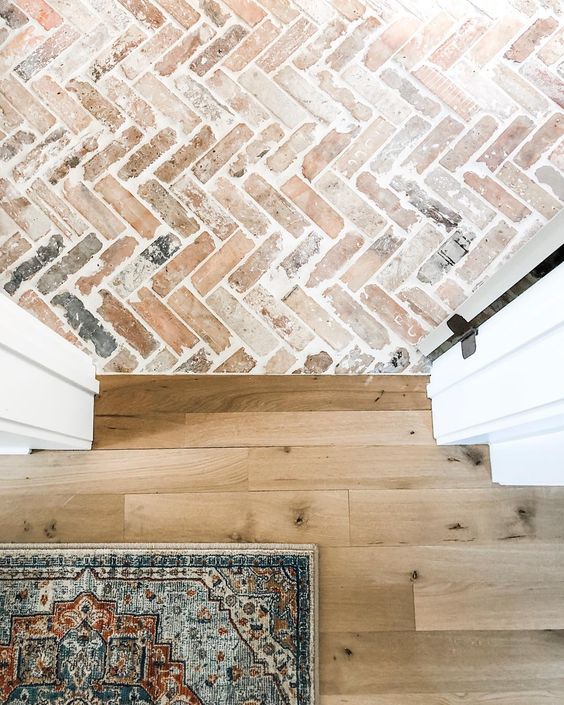 antique herringbone tile