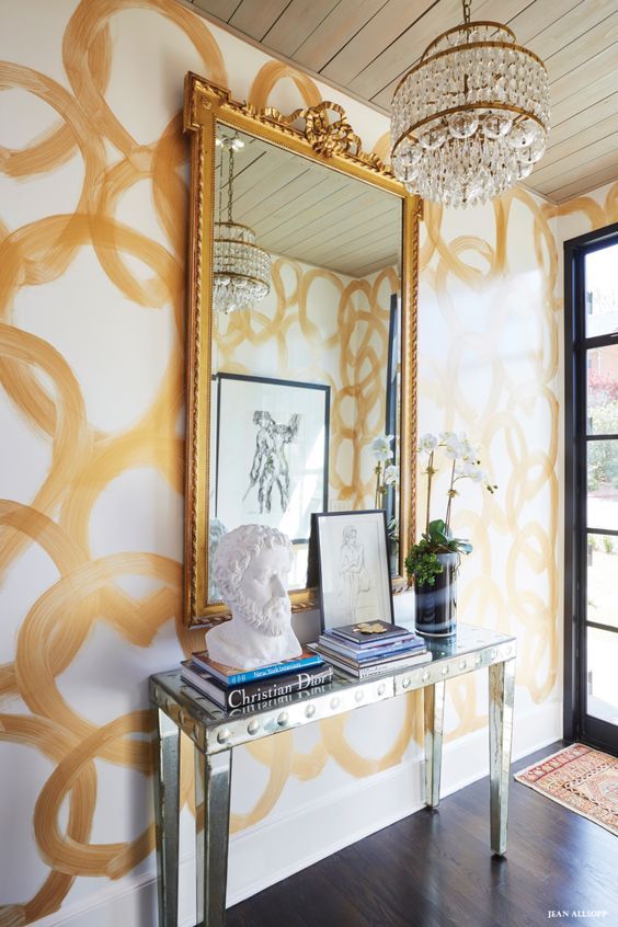 gold handprinted entry